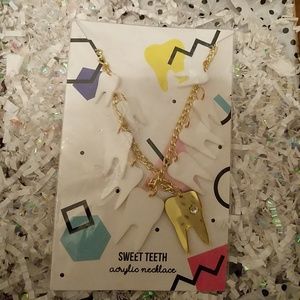 Sweet teeth acrylic necklace